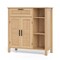 Boho Buffet Sideboard Storage Cabinet with Drawer and Rattan Doors